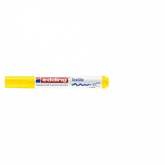 Marcatore per tessuti edding 4500 punta conica 2-3 mm giallo E-4500 005