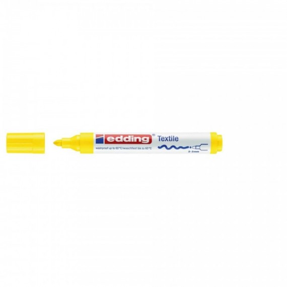 Marcatore per tessuti edding 4500 punta conica 2-3 mm giallo E-4500 005