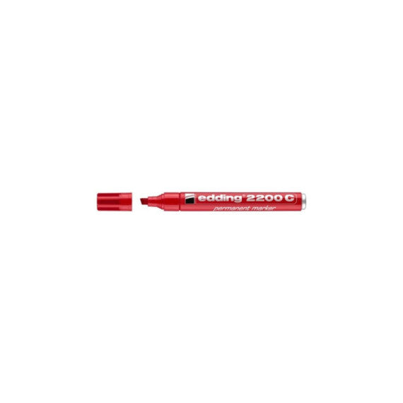 Marcatore permanente edding 2200 C punta scalpello 1-5 mm rosso E-2200C 002