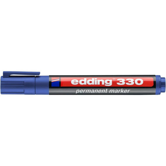 Marcatore permanente edding 330 punta scalpello 1-5 mm blu E-330 003