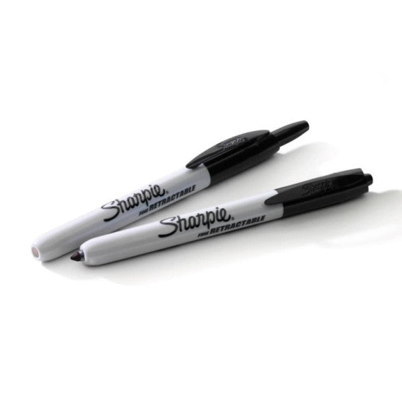 Marcatore permanente Sharpie RT a scatto F a punta conica 1 mm nero S0810840
