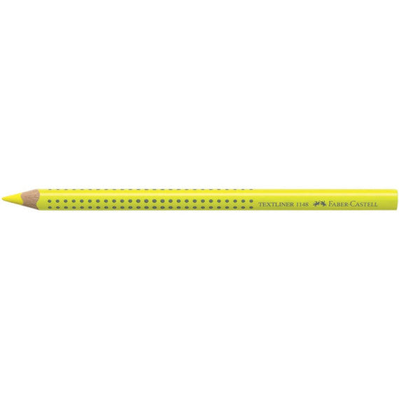 Matita evidenziatore Faber-Castell Textliner Dry 1148 Grip Jumbo giallo fluo - 114807