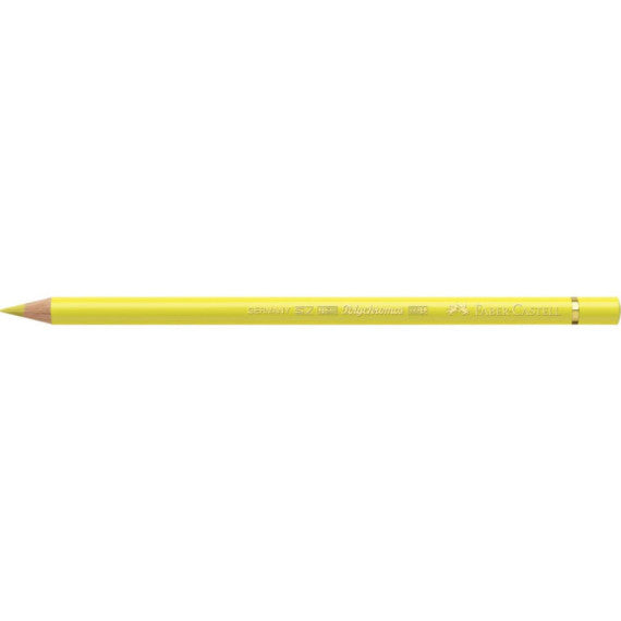 Matite colorate permanenti Faber Castell Polychromos mina 3,8 mm conf. 6 pezzi - giallo chiaro - 110104