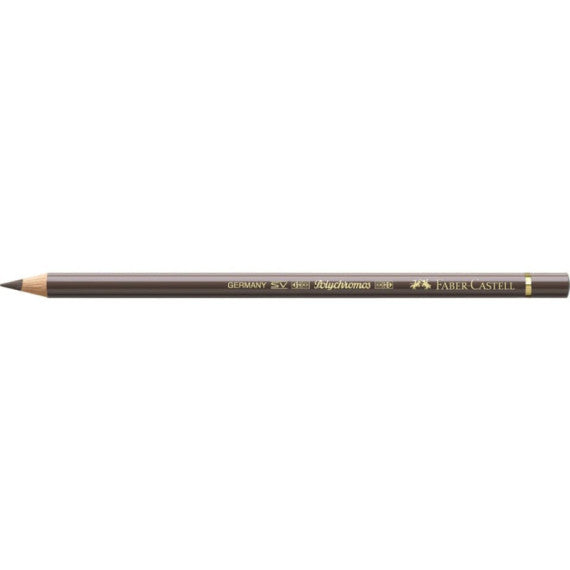 Matite colorate permanenti Faber Castell Polychromos mina 3,8 mm conf. 6 pezzi - torrone - 110178