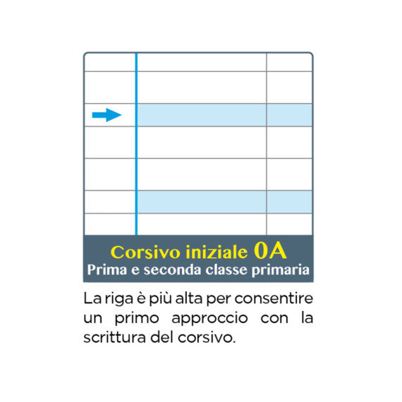 Maxiquaderno Didattico One Color - A4 - rigo di 1a - 100 gr - 18 + 1 fogli - Blasetti