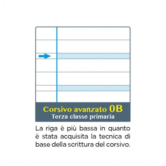 Maxiquaderno Didattico One Color - A4 - rigo di 3a - 100 gr - 18 + 1 fogli - Blasetti