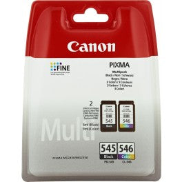 MULTIPACK CANON PG-545 + CL-546 ORIGINALI 8287B005 PER CANON PIXMA MG2450 MG2550 IP2850 MG 2950 COD. 8287B005 PG545 CL546