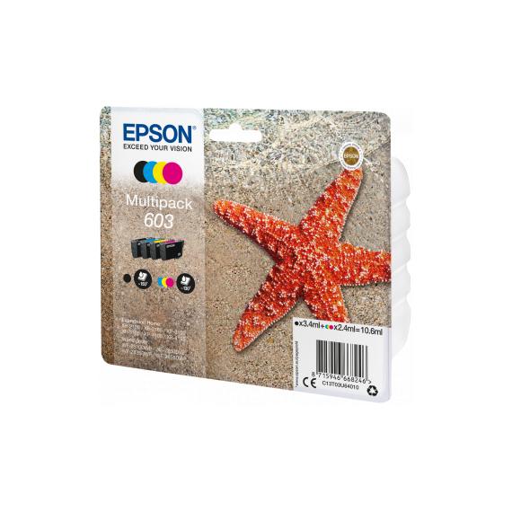 MULTIPACK EPSON T603 BK-C-M-Y C13T03U64010 ORIGINALE PER EPSON PER XP-2100,3100,WF-2810,2830,2835
