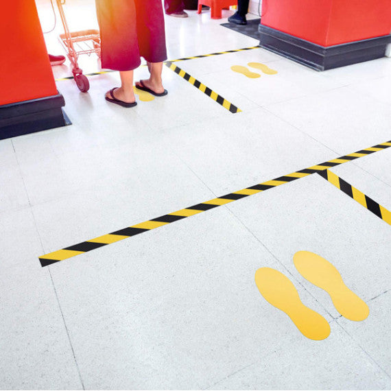Nastro adesivo DURALINE®STRONG 50/07 1726 - permanente - 5 cm x 30 m - giallo/nero - Durable