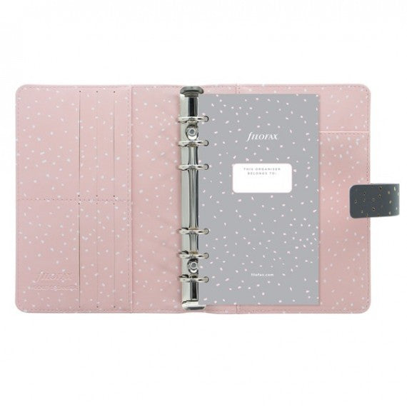 Organiser Confetti - f.to Pocket - 146 x 128 x 36 mm - con cinturino - rosa - Filofax