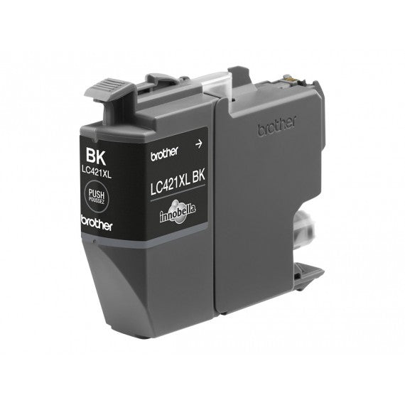 ORIGINALE BROTHER LC421XLBK NERA ALTA CAPACITA' CARTUCCIA PER BROTHER DCP-J1050DW,J1140DW,MFC-J1010DW LC-421XL 500 PAGINE