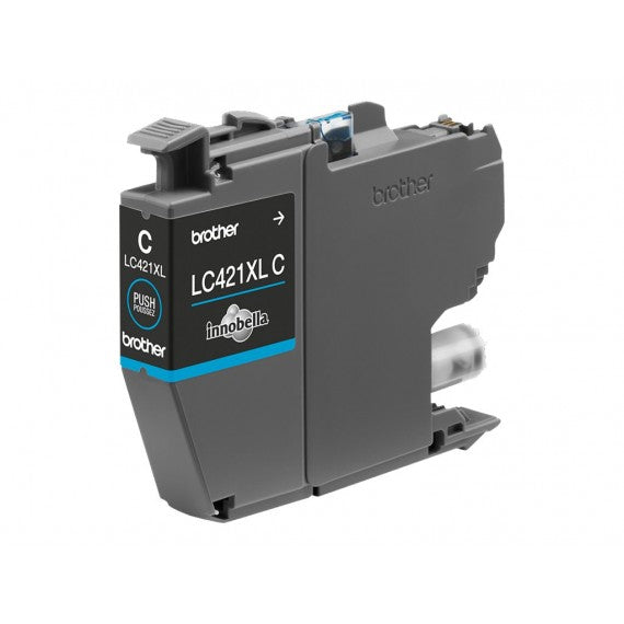 ORIGINALE BROTHER LC421XLC CIANO ALTA CAPACITA' CARTUCCIA PER BROTHER DCP-J1050DW,J1140DW,MFC-J1010DW LC-421XL 500 PAGINE
