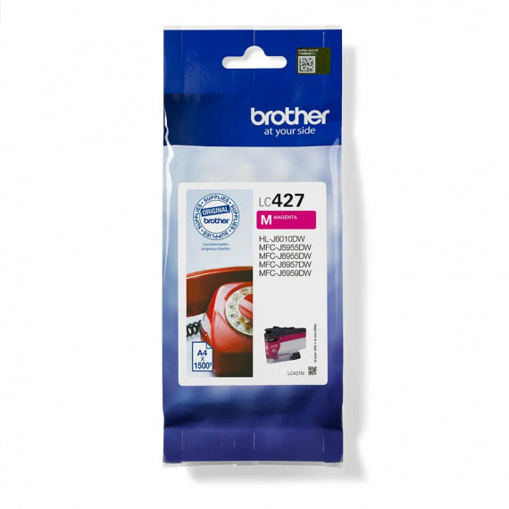 ORIGINALE BROTHER LC427M MAGENTA CARTUCCIA ORIGINALE PER BROTHER HL J6010DW,MFC J5955DW,J6955,J6957,J6959 LC-427 1.500 PAGINE