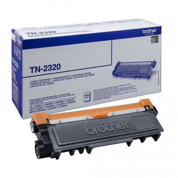ORIGINALE BROTHER TN2320 NERO PER Brother HL-L2300 DCP-L2500 MFC-L2700 2.600 PAGINE TN-2320