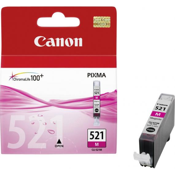 ORIGINALE CANON CLI-521 MAGENTA 2935B001 PER CANON Ip3600IP4600MP540MP620MP630980 CLI521 9ml 505 PAGINE