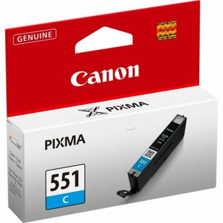 ORIGINALE CANON CLI-551C CIANO 6509B001 PER CANON IP 7250 MG5450 MG6350 CLI-551 CAPACITA 7ML