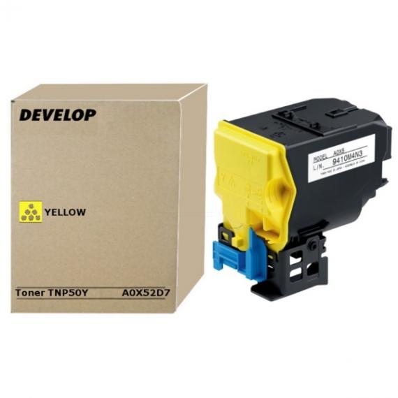 ORIGINALE DEVELOP TNP-50Y GIALLO A0X52D7 PER DEVELOP INEO +3100P TNP50 5.000 PAGINE