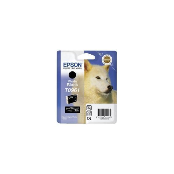 ORIGINALE EPSON T0961 NERA C13T09614010 CARTUCCIA PER EPSON STYLUS PHOTO R2880 T09614020 11,4ml