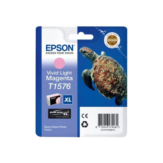 ORIGINALE EPSON T1576XL MAGENTA CHIARO C13T15764010 PER EPSON STYLUS PHOTO R3000 R3000 T1576