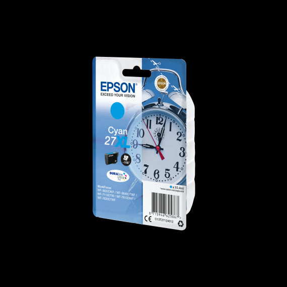 ORIGINALE EPSON T2712XL CIANO C13T27124012 CARTUCCIA PER EPSON WF3620 WF3640 WF7110 WF7610 WF7620 27XL 10,4ml 1.100 PAGINE