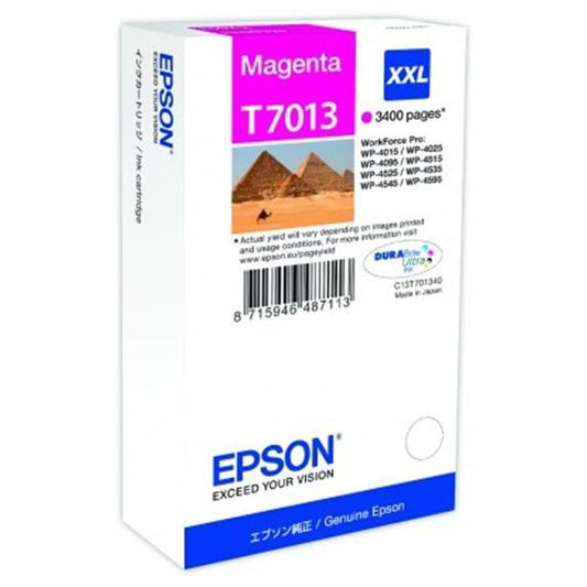 ORIGINALE EPSON T7013XXL MAGENTA C13T70134010 PER EPSON Workforcepro 4015DN,4515DN,4525DNF CAPACITA 3400 PAGINE