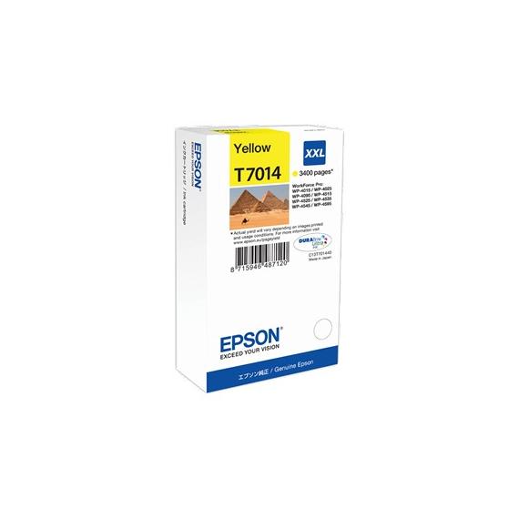 ORIGINALE EPSON T7014XXL GIALLA C13T70144010 PER EPSON Workforcepro 4015DN,4515DN,4525DNF CAPACITA 3400 PAGINE