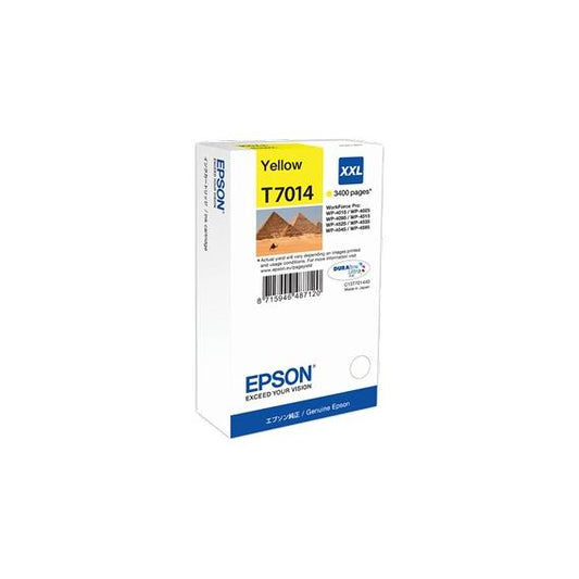 ORIGINALE EPSON T7014XXL GIALLA C13T70144010 PER EPSON Workforcepro 4015DN,4515DN,4525DNF CAPACITA 3400 PAGINE
