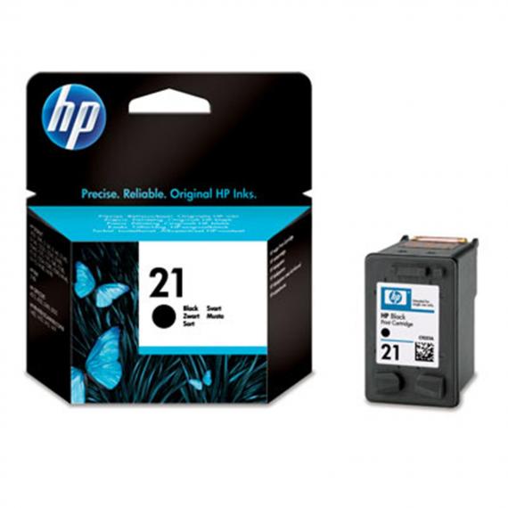 ORIGINALE HP 21 NERA PER HP HP F370,D1360,F2180,PSC 1402 21 C9351AE CAPACITA 5ML - 190 PAGINE