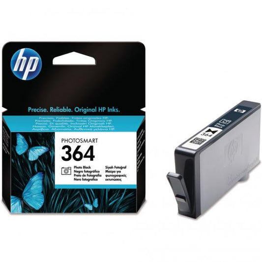 ORIGINALE HP 364 NERA PHOTO CB317EE PER HP 5380,6380,5460,8550,5324 CB316 364PBK 130 PHOTO