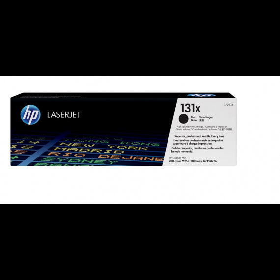 ORIGINALE HP CF210X 131X NERO PER HP LASERJET PRO 200 M251N,M251NW,M276N,276NW CAPACITA 2.400 PAGINE