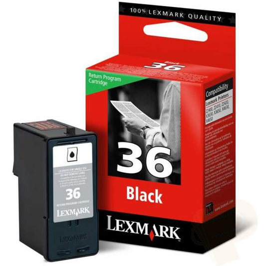ORIGINALE LEXMARK 36 NERA 18C2130E LEXMARK N36 PER ELXMARK X 3650, X 4650, X 5650, X 6650, X 6675, Z 2420
