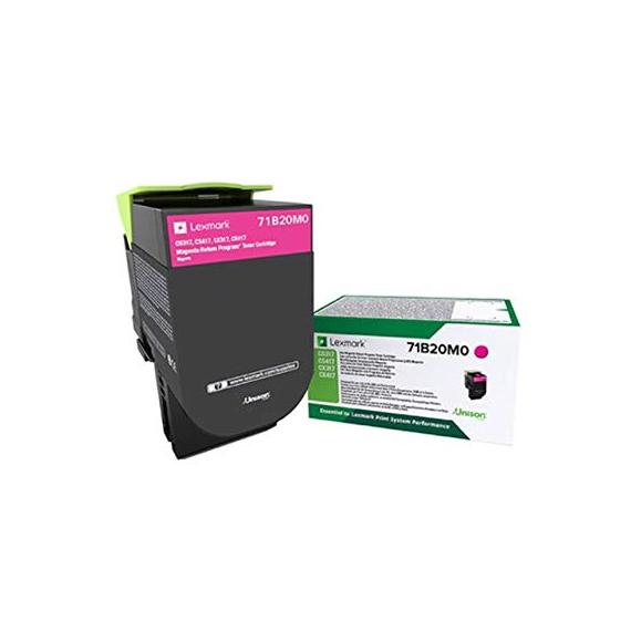 ORIGINALE LEXMARK CS317 MAGENTA 71B20M0 PER LEXMARK CX317 CX417 CX517 CS317 CS417 CS517 CAPACITA 3.000 PAGINE