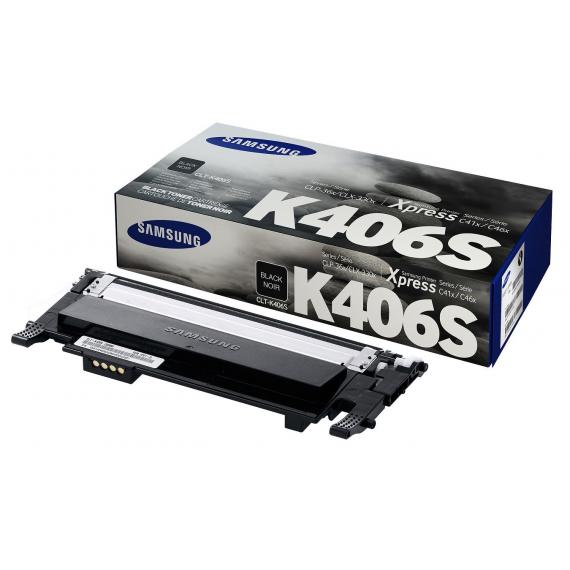 ORIGINALE SAMSUNG CLT-K406S NERO PER SAMSUNG CLP 360 365 3300 3305 C460 C410 CAPACITA 1.500 PAGINE
