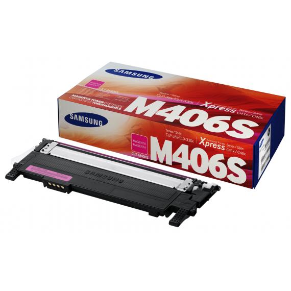 ORIGINALE SAMSUNG CLT-M406S MAGENTA PER SAMSUNG CLP 360 365 3300 3305 C460 C410 CAPACITA 1.000 PAGINE