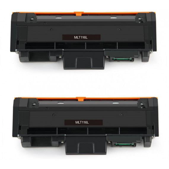 Pack 2 toner D116L NERO compatibile per Samsung Xpress M2625 2675 2825 2875 2835 2885 N° 2PZ MLT-D116L capacità 3.000 pagine