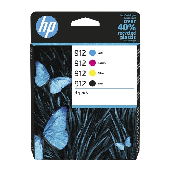 Pack originale HP 6ZC74AE 912 BK-C-M-Y 4 cartucce originali per HP OFFICEJET 8012,8014,8015, PRO 8022,8024,8025,8035
