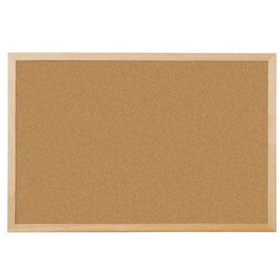 Pannello in sughero Q-Connect 120x90 cm con cornice in legno KF03568