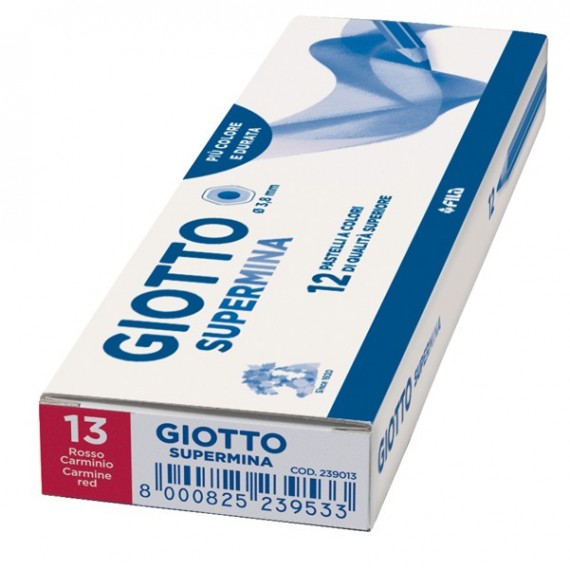 Pastello Supermina - mina 3,8 mm - rosso carminio 13 - Giotto