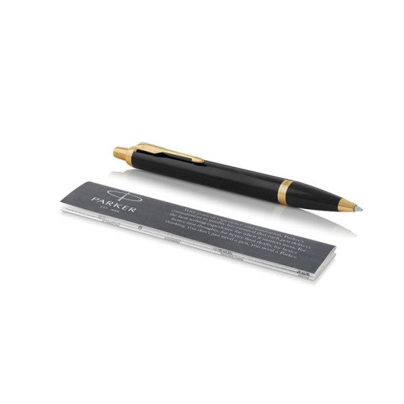 Penna a sfera Parker IM punta M inchiostro blu Parker Black GT 1931666