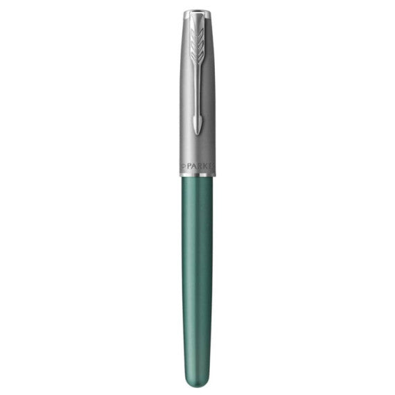 Penna roller Parker Sonnet Sand Blasted Metal CT punta F inchiostro nero Green/Black - 2169364