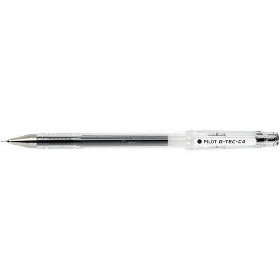 Penna roller Pilot G-TEC-C4 inchiostro gel ricaricabile punta 0,4 mm nero - 0011650