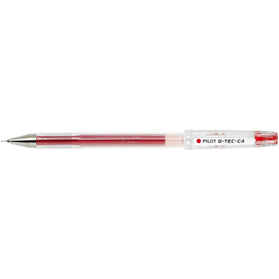 Penna roller Pilot G-TEC-C4 inchiostro gel ricaricabile punta 0,4 mm rosso - 0011652