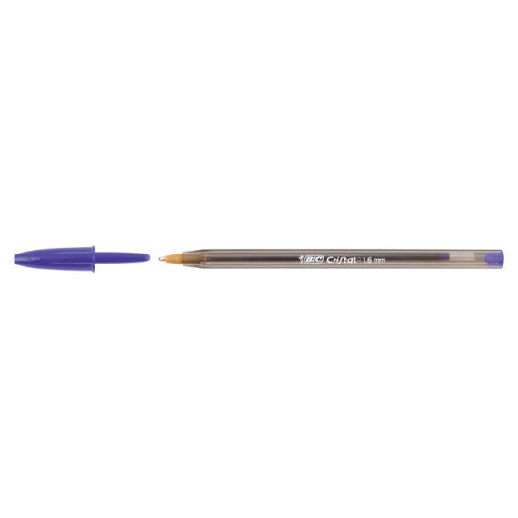 Penna sfera Cristal® Large - punta 1,6 mm - blu - Bic - conf. 50 pezzi