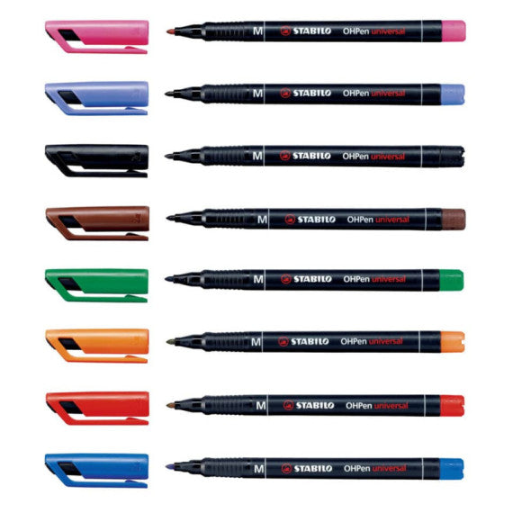 Penna Stabilo OHPen universal Medio (M) 1 mm rosso 843/40