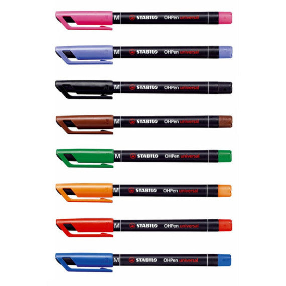 Penna Stabilo OHPen universal Medio (M) 1 mm rosso 843/40