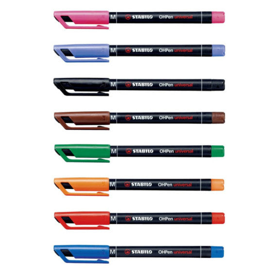Penna Stabilo OHPen universal Medio (M) 1 mm rosso 843/40
