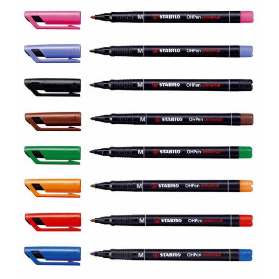 Penna Stabilo OHPen universal Medio (M) 1 mm rosso 843/40