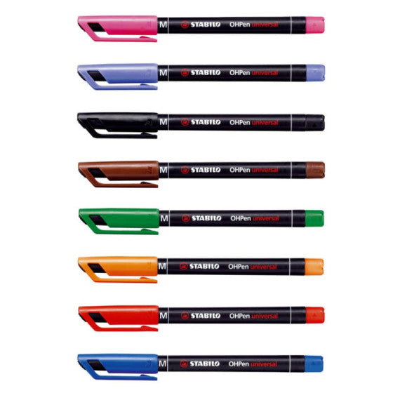 Penna Stabilo OHPen universal Medio (M) 1 mm rosso 843/40