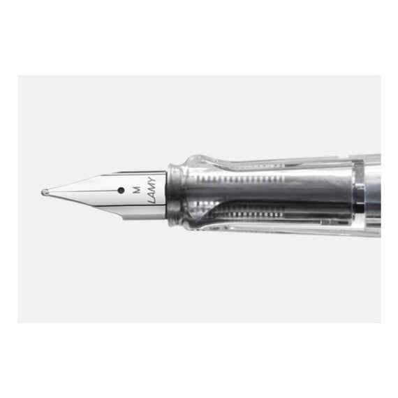 Penna stilografica Lamy Safari punta fine e inchiostro blu Vista - fusto trasparente - 1215151