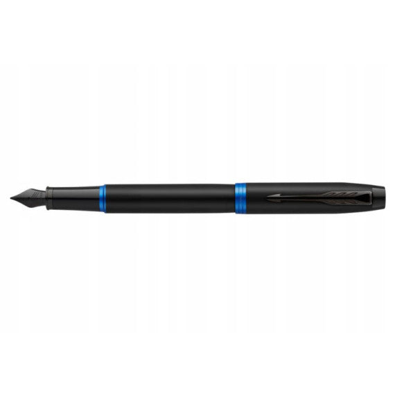 Penna stilografica Parker IM Vibrant Ring punta F inchiostro blu Parker Marine Blue - 2172858